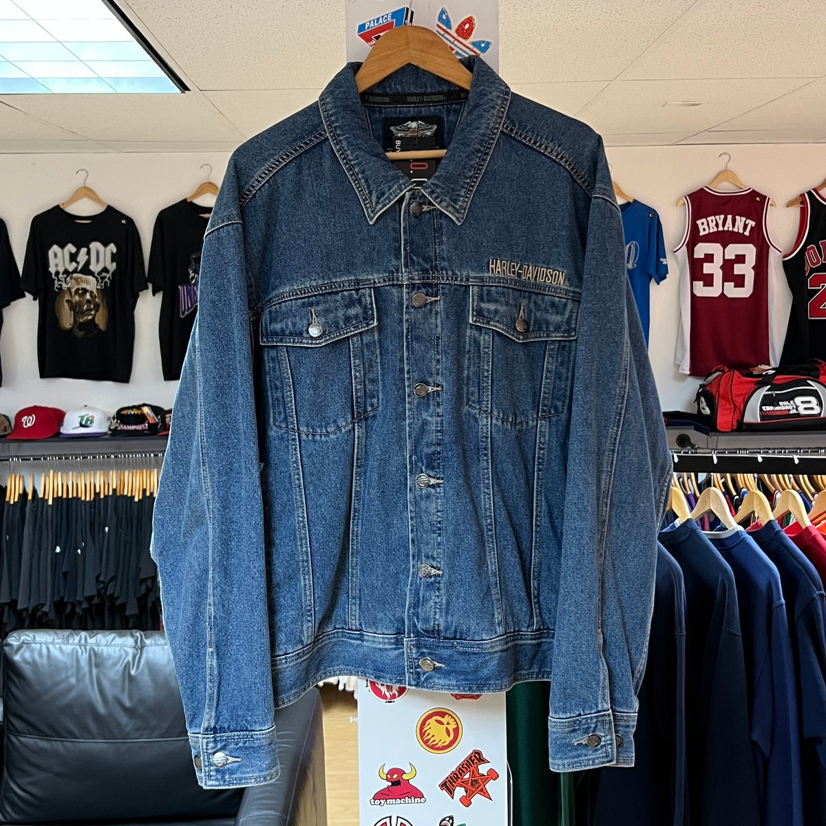 Supreme Daido Moriyama Denim Trucker Jacket Blue